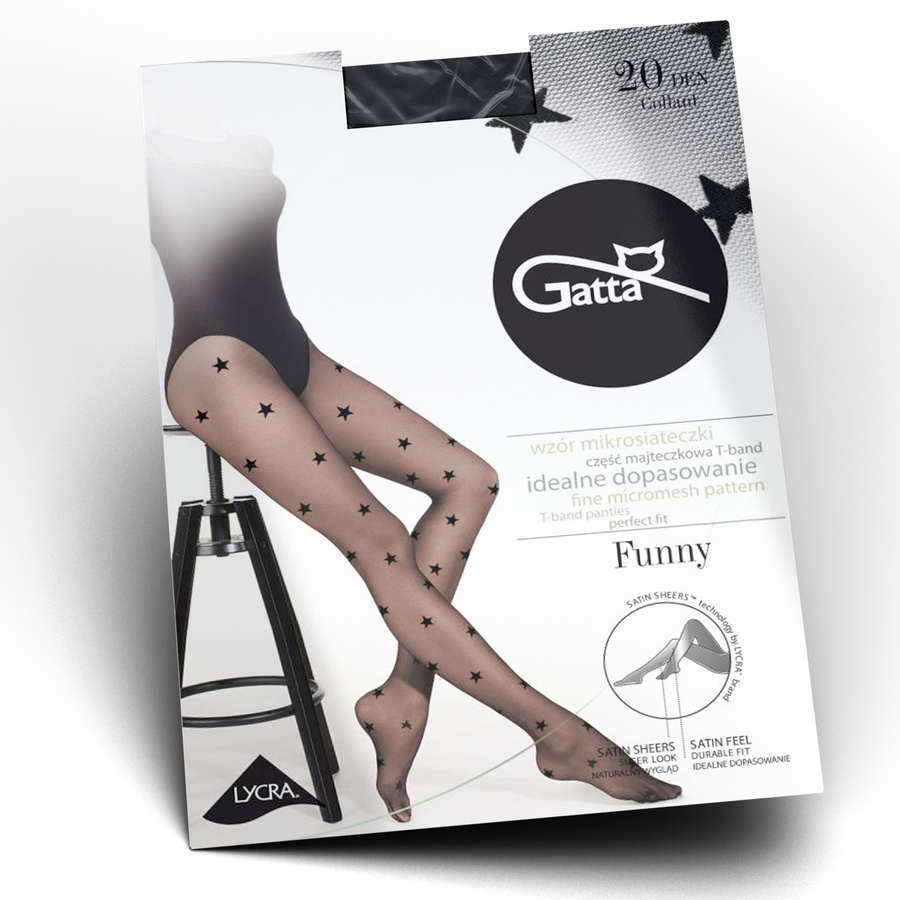 gATTA FUNNY Damenstrumpfhose Stars