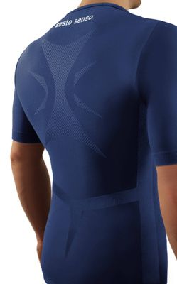Kurzarmshirt Thermo Active Dunkelblau