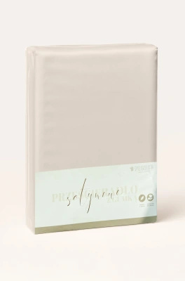 Fitted Sheet Satin Light Beige