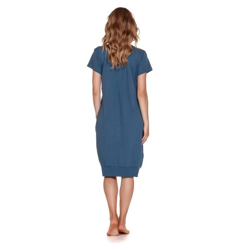 Doctor Nap Niebieska koszula nocna rozpinana na napy, Rozmiar: 2XL
