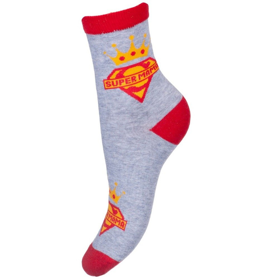 MUTTERTAG GEMUSTERTE SOCKEN FÜR GESCHENK MILENA GRAU