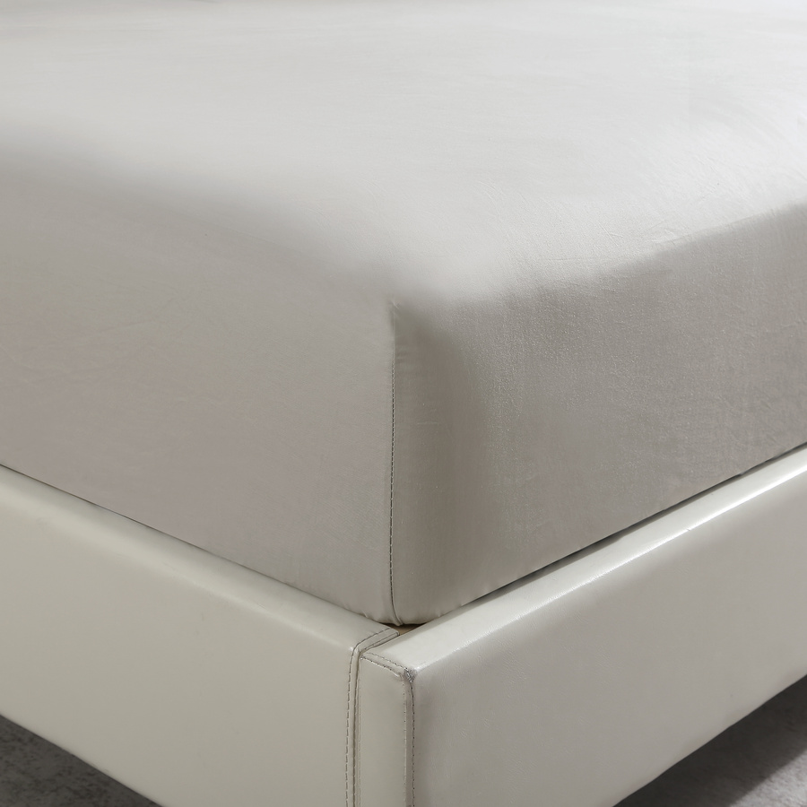 Spannbettlaken Satyn Taupe