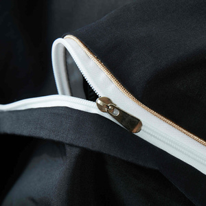 Bettwäsche Satin Queen Schwarz