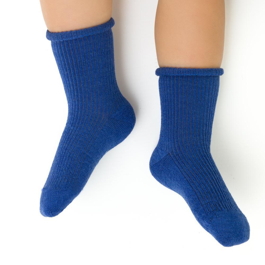 Kindersocken/Kleinkindsocken aus Merinowolle ohne Druck. 130 Steven