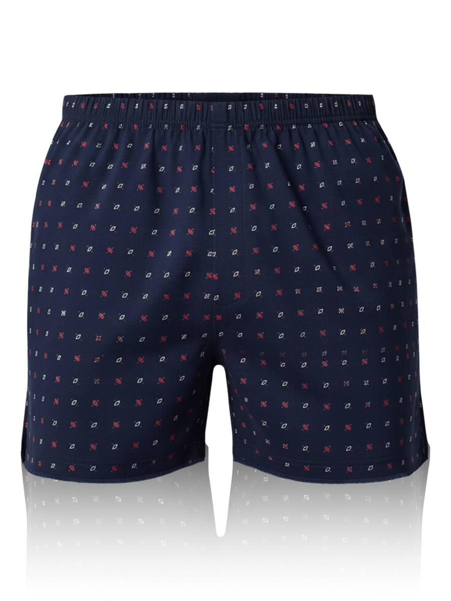 Herren Loose Boxershorts mit Knöpfen Schwarz